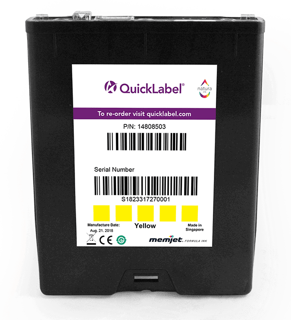QuickLabel QL-850 Yellow Ink SKU: 14808503 1 QL850 Y INK Cartridge