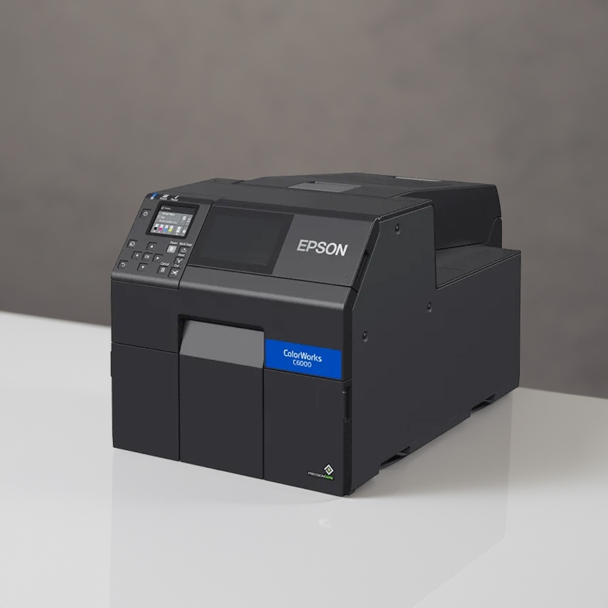 Pharmacy Label Printers Epson ColorWorks CW C6000A Gloss Color Inkjet Label Printer with Auto Cutter