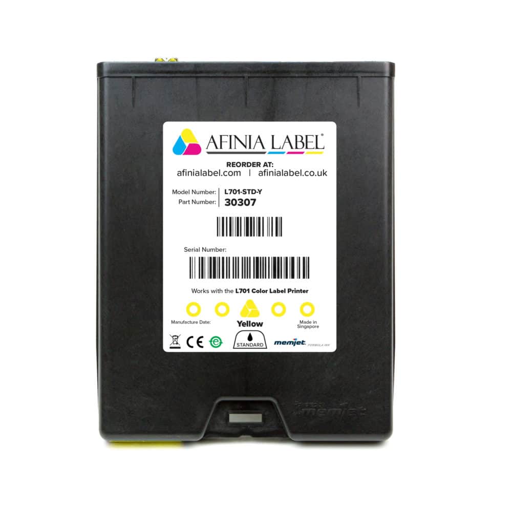 Afinia L701 Yellow Ink Cartridge Standard SKU: 30307 GTIN: 678621140353 1 Afinia L701 Yellow Ink Cartridge Standard