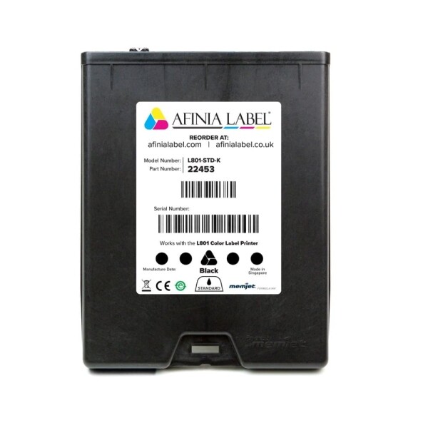 Afinia L801 Black Ink Cartridge Standard SKU: 22453 1 Afinia L801 Black Ink Cartridge