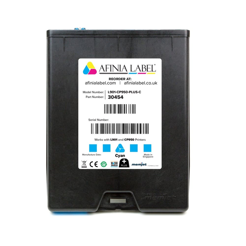 Afinia L901 Plus Cyan Ink | Afinia CP950 Plus Cyan Ink - Cyan Ink SKU: 30454 GTIN: 678621140285 1 Afinia L901 / Afinia CP950 Cyan Ink Cartridge