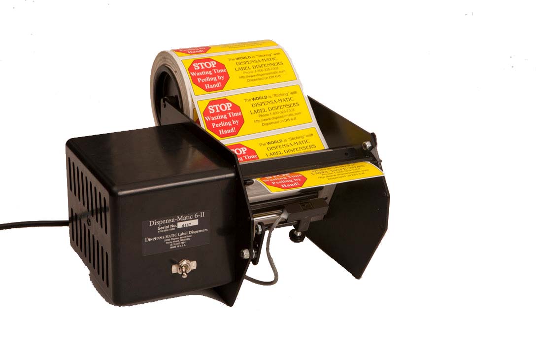 Dispensa-Matic DM 6 II Wide Format Label Dispenser with Switch, Up to 6" Wide SKU: Dispensa-Matic-6-II-Switch 1 Dispensa-Matic-6-II-Label-Dispenser