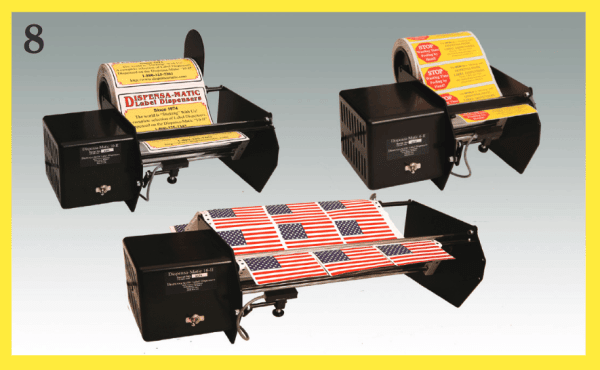 Dispensa-Matic DM 10 II Wide Format Label Dispenser with Switch, Up to 10" Wide SKU: Dispensa-Matic-10-II-Switch 2 Dispensa-Matic-DM-II-Brochure-Image