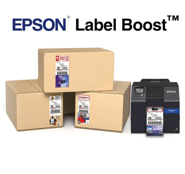 Epson Label Boost Bundle with ColorWorks CW-C6000P Matte Color Inkjet Label Printer with Auto Peel and Present SKU: C31CH76A9951 2 epson label boost software for colorworks printers