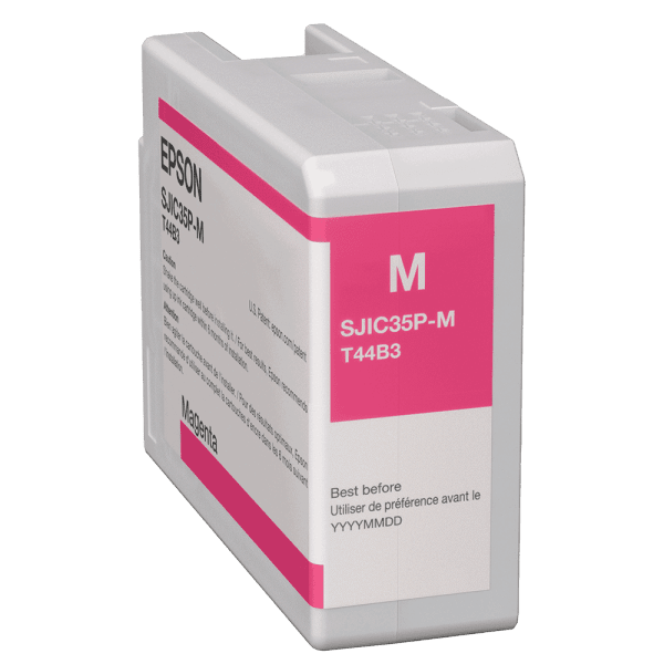 Epson ColorWorks C6000 / Epson C6500 Magenta Ink Cartridge SJIC35P(M) Magenta Ink for All CW-6000 / 6500 SKU: C13T44B320 1 Epson ColorWorks C6000 / Epson C6500 Magenta Ink Cartridge SJIC35P(M) Magenta Ink for All CW-6000 / 6500