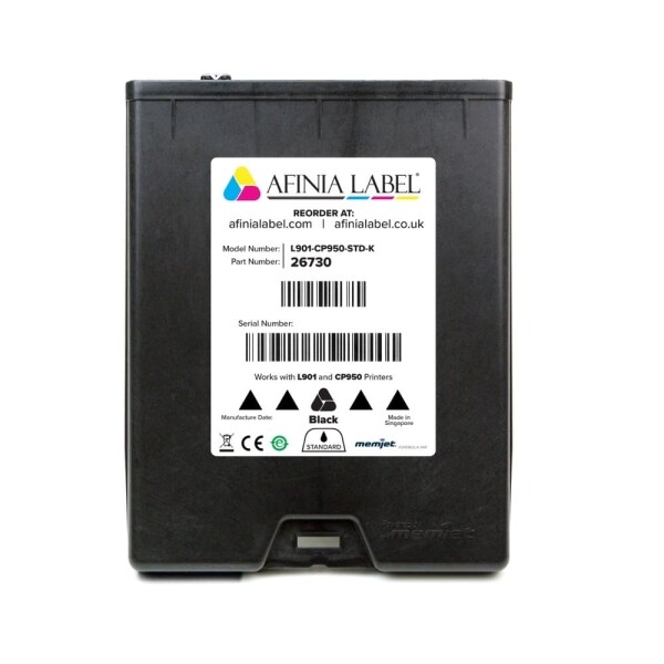 Afinia L901 / Afinia CP950 Black Ink Cartridge SKU: 26730 GTIN: 678621140339 1 Afinia L901 / Afinia CP950 Black Ink Cartridge