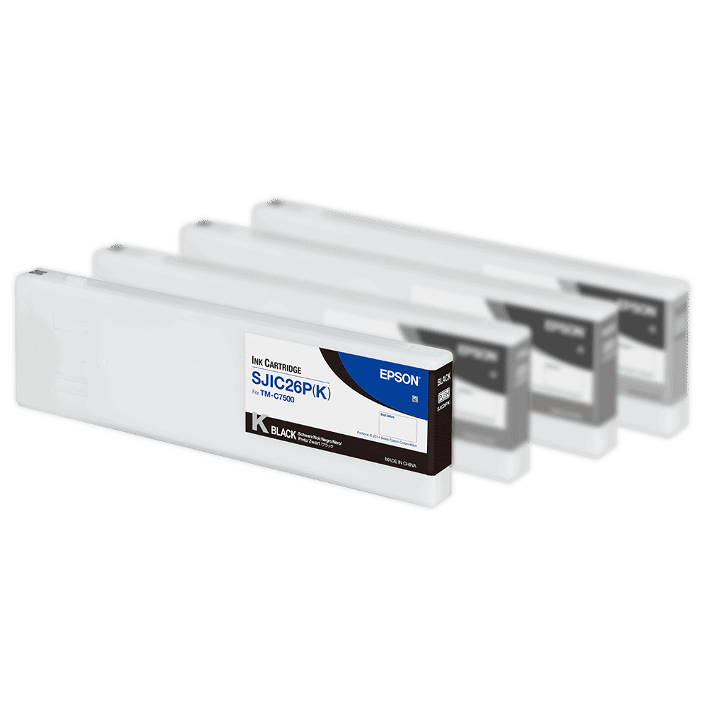 Epson ColorWorks C7500G Black Ink Cartridge SJIC30P(K) Gloss Black Ink for Epson C7500G / Epson C7500GE SKU: C33S020635 GTIN: 4988617225909 1 Epson ColorWorks C7500 Black Ink Cartridge SJIC26P(K)