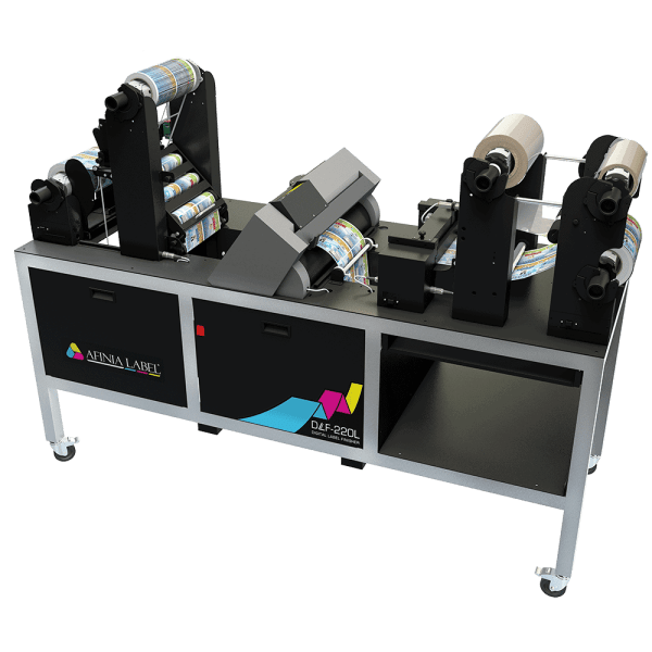 Afinia DLF-350L | 13" (330mm) Width | Digital Label Finisher SKU: 29740 3 Afinia DLF-220L Digital Label Finisher Left View - 7.87″ (200mm) Width