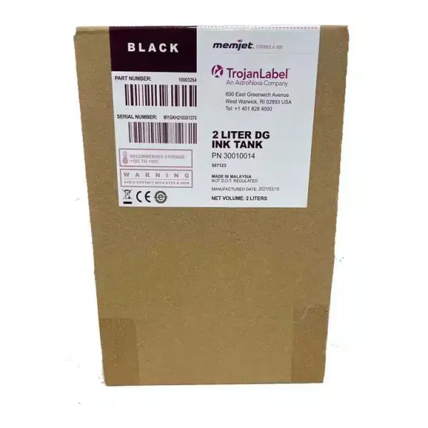 Trojan T2 / Trojan T2C / Trojan T3 Volume Press DGN VP K Black Ink TrojanLabel INK-T2C-K-DGN-2L SKU: 30030009 1 Trojan T2 / Trojan T2C / Trojan T3 STD DGN K Black Ink TrojanLabel INK