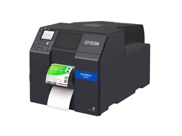 Wireless Enabled Epson ColorWorks CW-C6000P (Matte) Color Inkjet Label Printer with Auto Peel and Present SKU: C31CH76A9961-WB 2 ColorWorks CW-6000P Product 01
