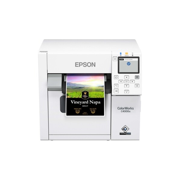Epson C4000 / CW-C4000 ColorWorks Inkjet Label Printer (Gloss) SKU: C31CK03A9991 2 Epson C4000 Printer 4
