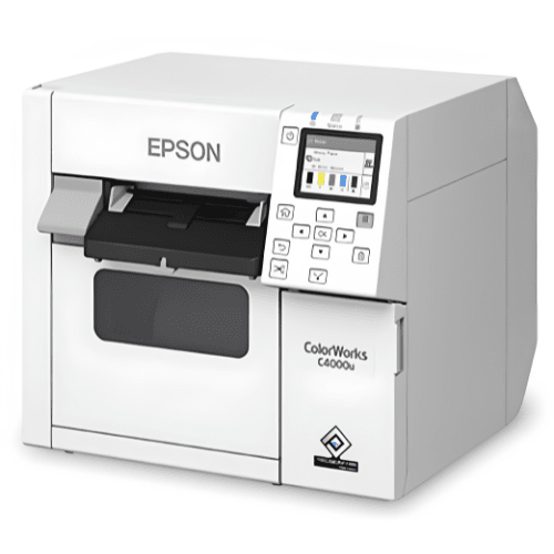 Starter Bundle Epson C4000 ColorWorks Inkjet Label Printer (Gloss) - Includes 1 Extra Ink Set, 1 Extra Maintenance Box and 1 Epson SITA Printer Replacement Warranty SKU: C31CK03A9991-EB 3 Starter Bundle Epson C4000 ColorWorks Inkjet Label Printer (Gloss) - Includes 1 Extra Ink Set, 1 Extra Maintenance Box and 1 Epson SITA Printer Replacement Warranty SKU: C31CK03A9991-EB - Image 3