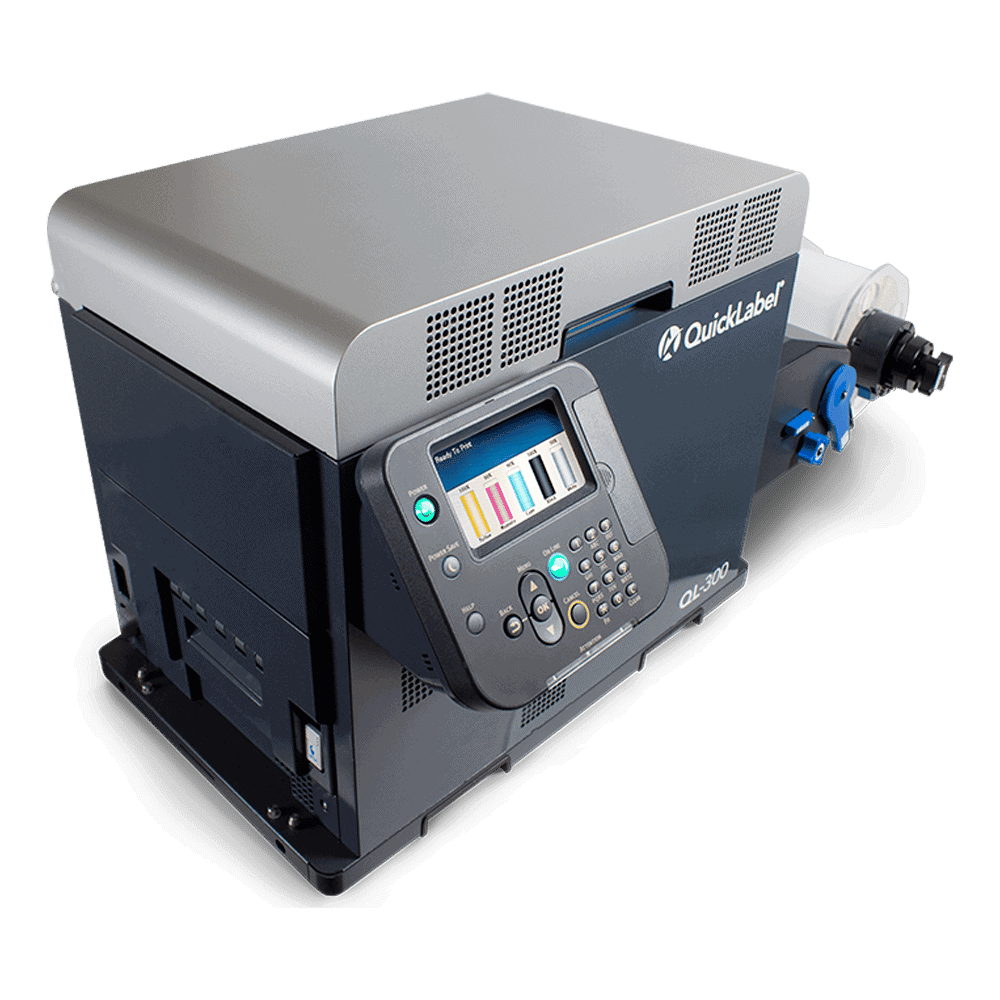 Quick Label QL-300s (120V) Toner CMYK + White Color Label Printer SKU: 1003-0000004 2 Quick Label Toner CMYK Color Label Printer