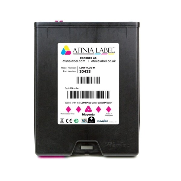 Afinia L801 PLUS Magenta Ink Cartridge SKU: 30433 GTIN: 678621140254 1 Afinia L801 Magenta Ink Cartridge
