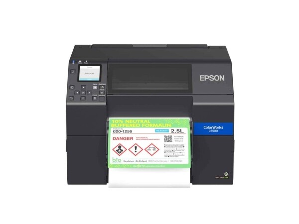 Wireless Enabled Epson ColorWorks CW-C6500P (Matte) Color Inkjet Label Printer with Peel and Present SKU: C31CH77A9961-WB 6 ColorWorks CW-6500P Product 03