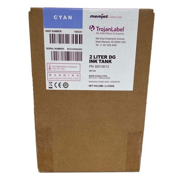 Trojan T2 / Trojan T2C / Trojan T3 STD C Guthega Cyan Ink TrojanLabel INK-T2C-C-DG SKU: 30010013 1 trojan-ink-cyan-30010013-ink-t2c-y-dg