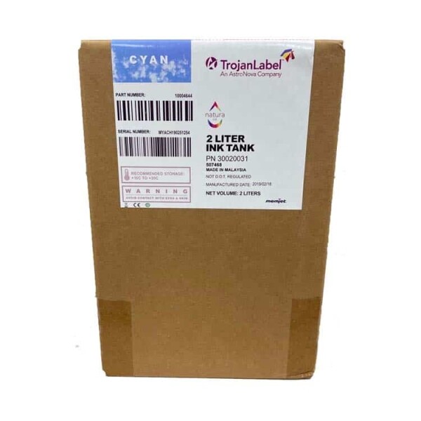 Trojan T2 / Trojan T2C Natura Cyan Ink TrojanLabel INK-T2C-C-Natura SKU: 30020031 1 trojan-ink-cyan-30020031-ink-t2c-t2-t3-std-natura