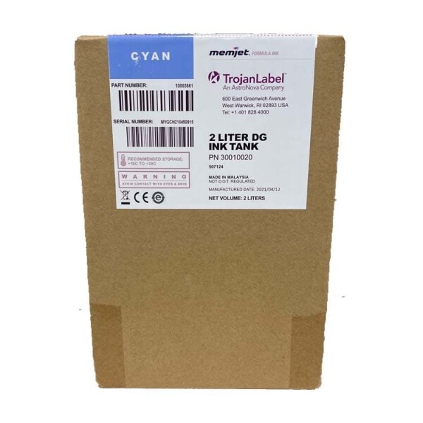 Trojan T2 / Trojan T2C / Trojan T3 STD Volume Press C Guthega Cyan Ink TrojanLabel INK-T2C-C-DG SKU: 30010020 1 trojan-t2-t2c-t3-volume-press-2l-cyan-ink-30010020