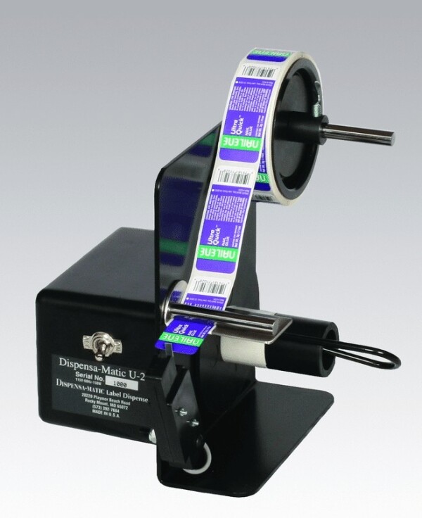 Dispensa-Matic U25 Label Dispenser, U-25 with Switch, Up to 2.5" Wide SKU: Dispensa-Matic-U25-Switch 2 Dispensa-Matic-U25-Automatic-Label-Dispenser
