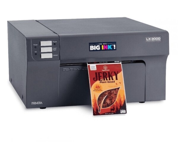 Primera LX3000 Color Label Printer with Big Ink, Pigment Ink SKU: LX3000-pigment 3 Primera LX3000 Color Label Printer Left Side View