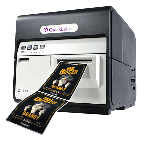 QuickLabel QL-120 Printer SKU: 42725100 2 QuickLabel QL-120 Printer Front & Side View