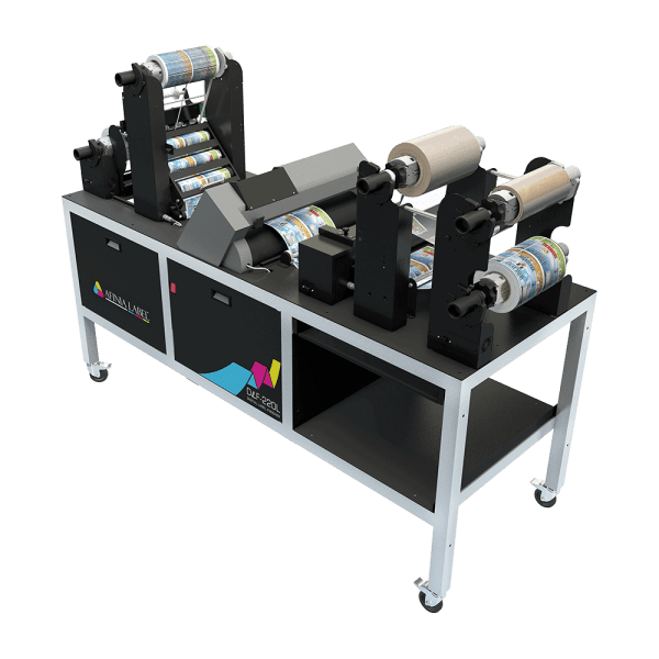 Afinia DLF-220L | 7.87" (200mm) Width | Digital Label Finisher SKU: 28053 GTIN: 678621130149 5 Afinia Digital Label Finisher Left View - 7.87″ (200mm) Width