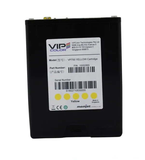 VIPColor VP700 Yellow Ink Cartridge 1 VIPColor VP700 Yellow Ink Cartridge