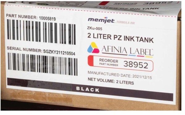 Afinia X350 2 Liter Ink Black