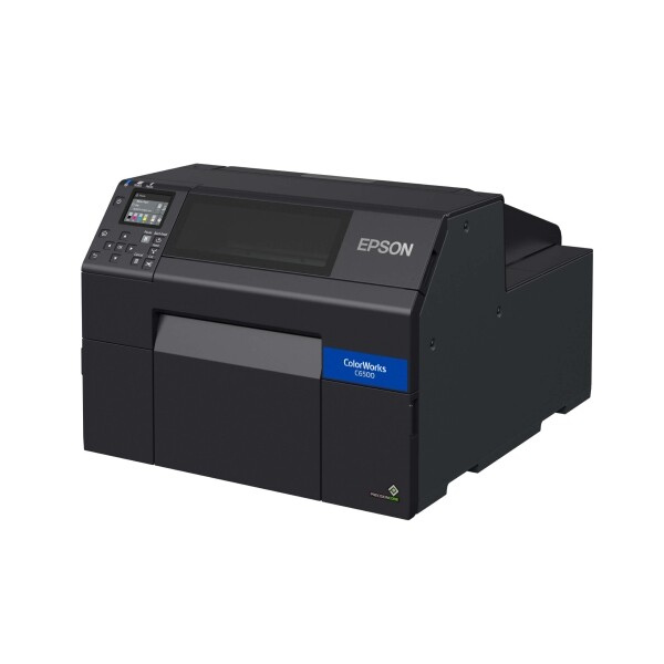 Epson ColorWorks CW-C6500A Gloss Color Inkjet Label Printer with Auto Cutter SKU: C31CH77A9991 2 Epson C6500A Printer 1