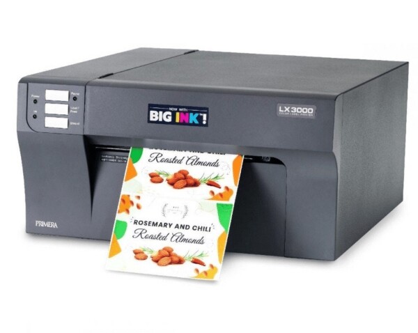 Primera LX3000 Color Label Printer with Big Ink, Dye Ink SKU: LX3000-dye 2 Primera LX3000 Color Label Printer Right Side View