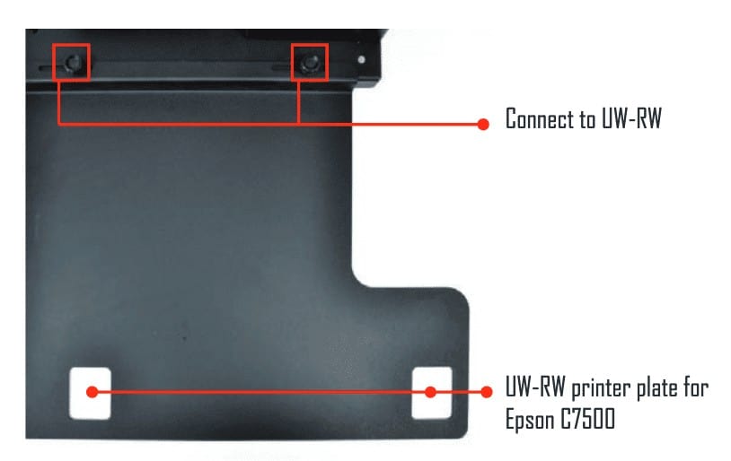 DPR Unwinder Printer Plate for Epson ColorWorks C7500 SKU: EPS 75PL-UW 1 DPR Unwinder Printer Plate for Epson C7500