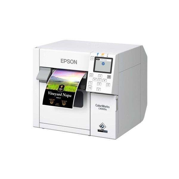 Epson C4000 / CW-C4000 ColorWorks Inkjet Label Printer (Gloss) SKU: C31CK03A9991 1 Epson C4000 Printer