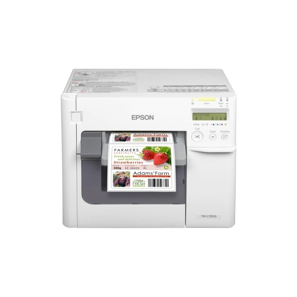 Epson ColorWorks C3500 Inkjet Color Label Printer SKU: C31CD54011 GTIN: 814420980046 1 Epson C3500 Printer 2