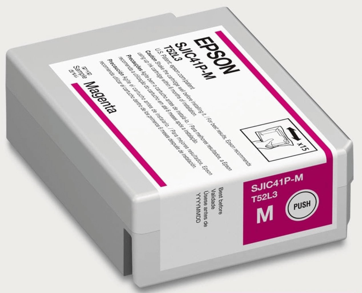 Epson ColorWorks C4000 Magenta Ink Cartridge SJIC41P(M) for Epson C4000 SKU: C13T52L320 1 Epson ColorWorks C4000 Magenta Ink Cartridge SJIC41P(M) for Epson C4000 SKU: C13T52L320