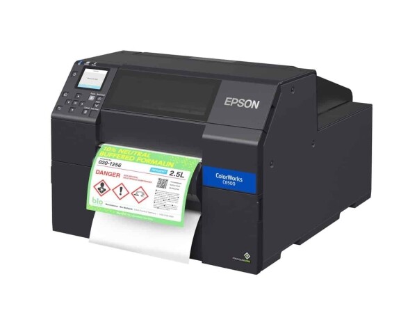 Wireless Enabled Epson ColorWorks CW-C6500P (Gloss) Color Inkjet Label Printer with Peel and Present SKU: C31CH77A9971-WB 2 ColorWorks CW-6500P Product 02