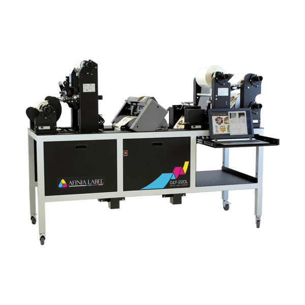 Afinia DLF-350L | 13" (330mm) Width | Digital Label Finisher SKU: 29740 1 DLF-220L with Laptop Right 28053