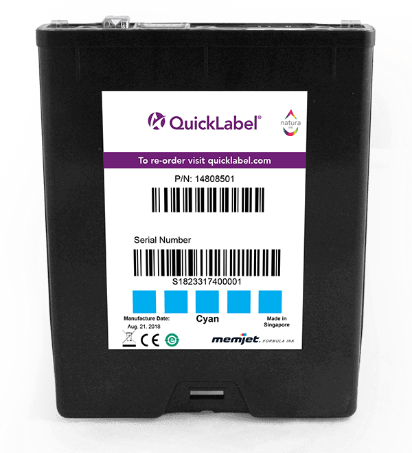 QuickLabel QL-850 Cyan Ink SKU: 14808501 1 QL850 C INK Cartridge