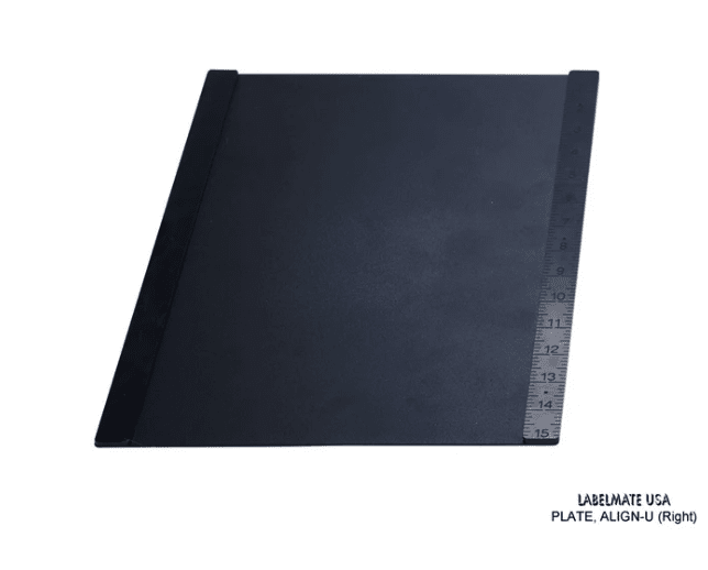Labelmate Align-U Printer Plate for Multiple Rewinders / Unwinders and Printer Combos SKU: 81-112-0001 2 Labelmate Align-U universal printer plate 2